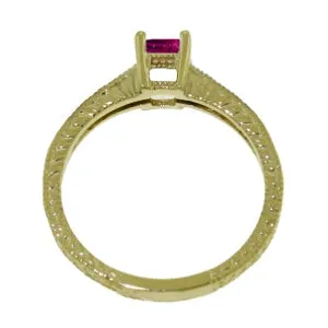 0.65 Carat 14K Solid Yellow Gold Superchic Pink Topaz Diamond Ring