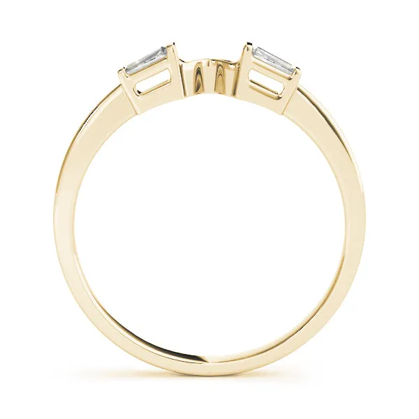 14K Ladies Attachment Baguette Wedding Band