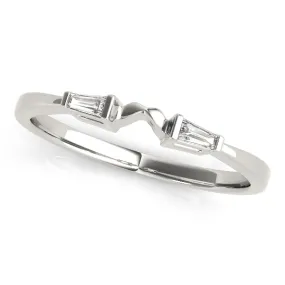 14K Ladies Attachment Baguette Wedding Band