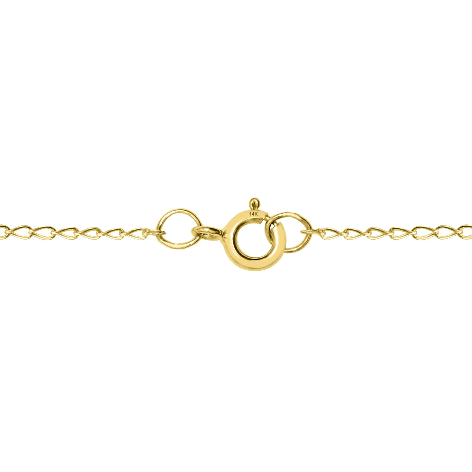 14K Yellow Gold 4Mm Square Emerald Pendant