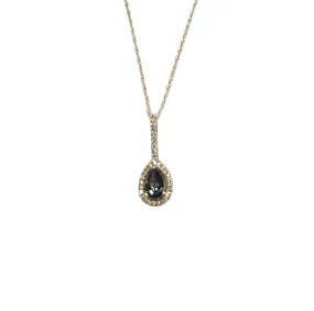 14KT Mystic Topaz & 0.08CTW Diamond Necklace