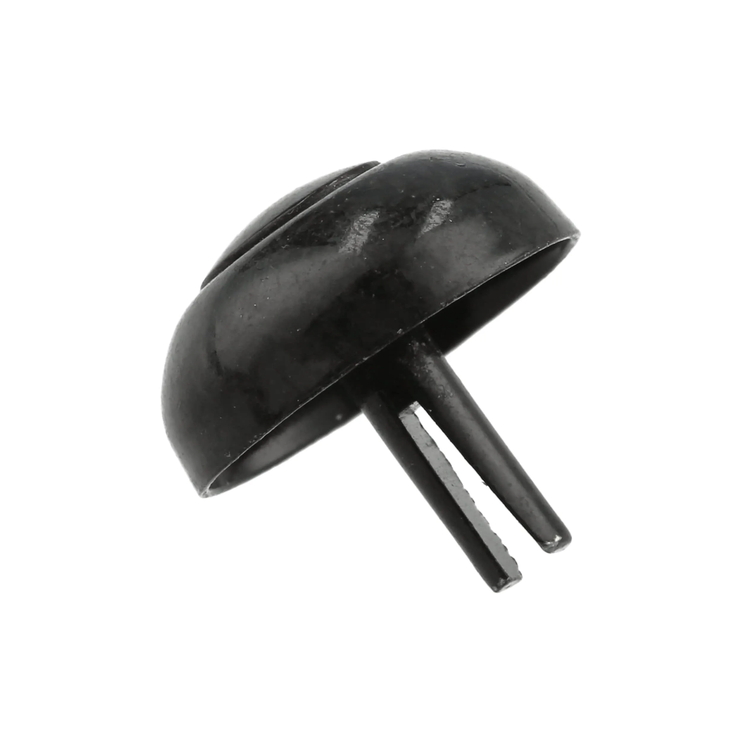 17mm Black, Bottom Stud, Steel-PK10, #201-6-16-BLK