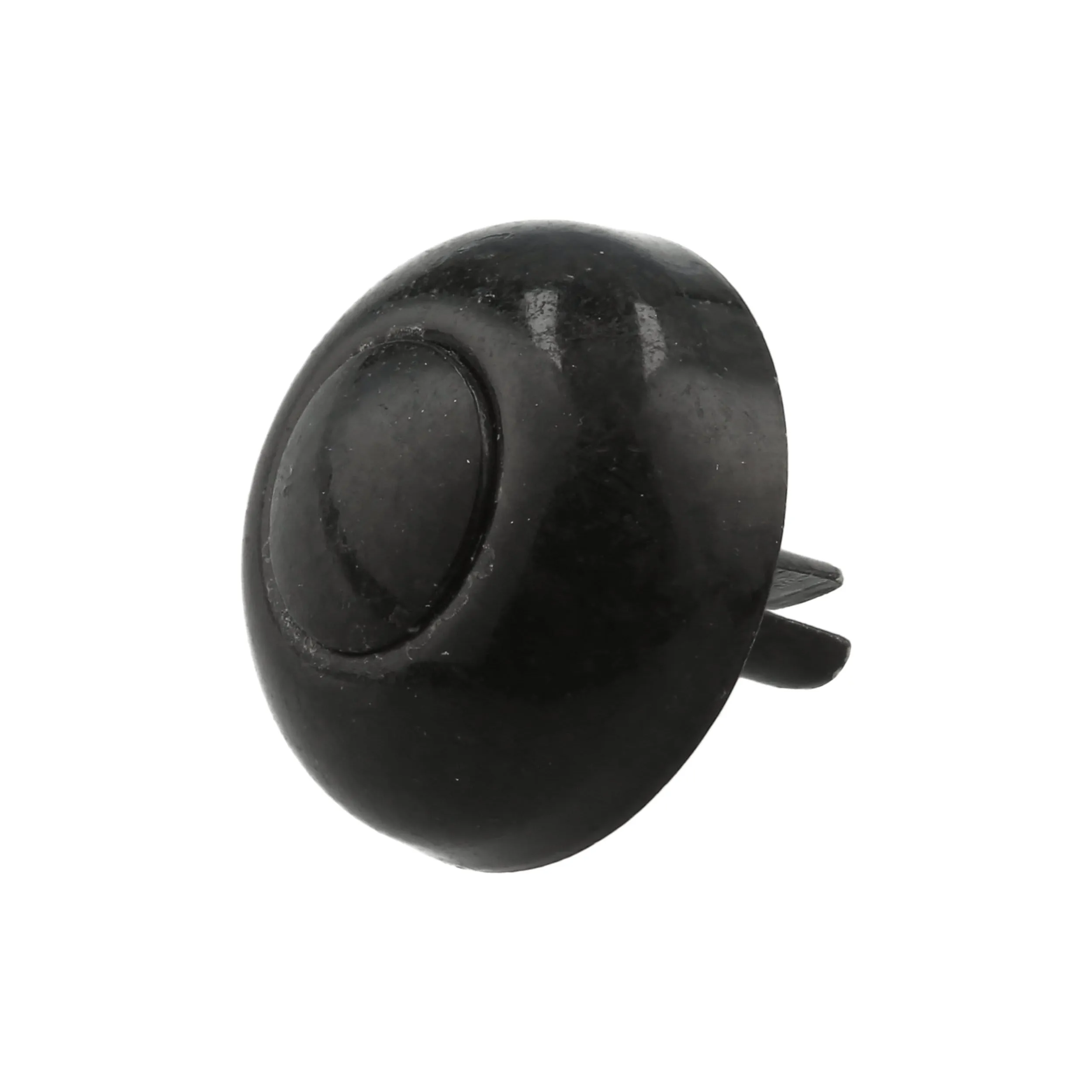 17mm Black, Bottom Stud, Steel-PK10, #201-6-16-BLK
