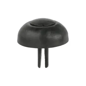 17mm Black, Bottom Stud, Steel-PK10, #201-6-16-BLK