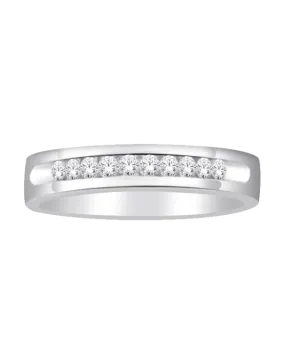 18ct White Gold Diamond Set Wedding Band - 753869