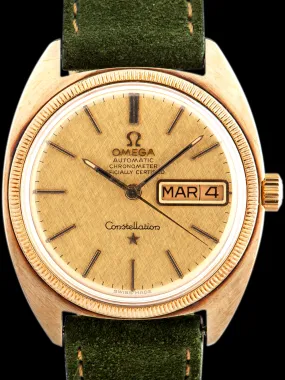 1970 Omega Constellation (Ref. 168.029) 14K YG "Linen Dial"