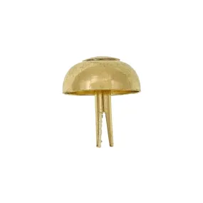 20mm Brass, Round Handbag Bottom Stud, Steel-PK10, #312-8-16-BP