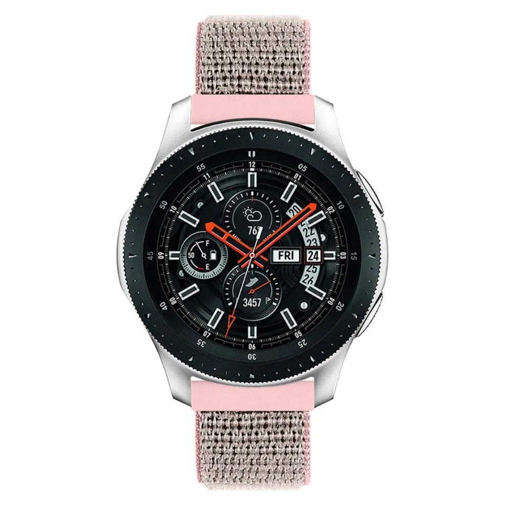22mm Samsung Galaxy Watch 3 (45mm) / Watch (46mm) / Gear S3 nylon watch strap - Light Pink