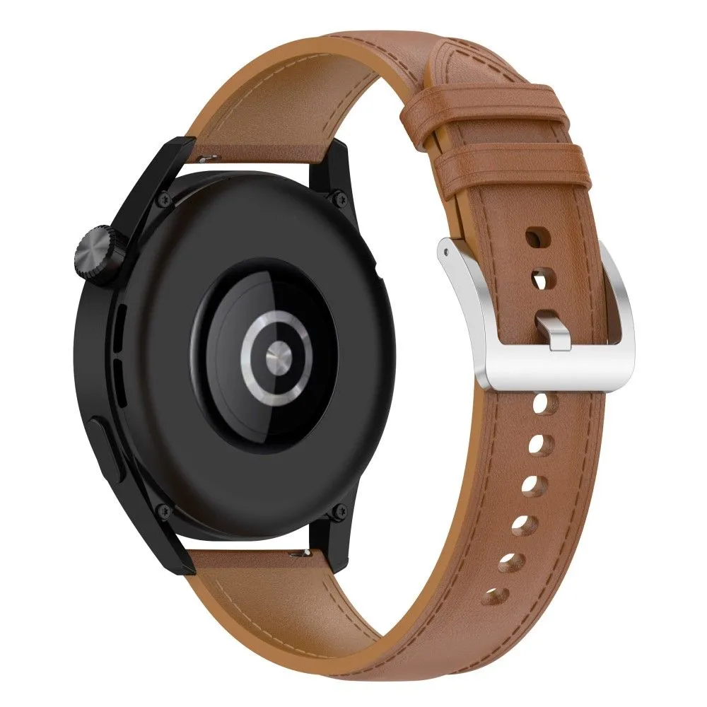22mm Universal cool genuine leather watch strap - Light Brown