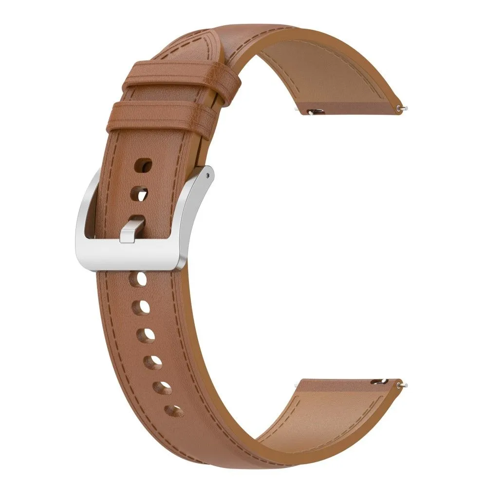 22mm Universal cool genuine leather watch strap - Light Brown