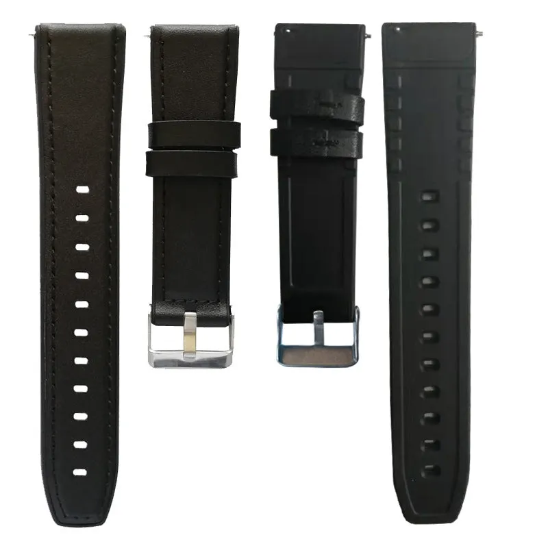 22mm Leather watch band for Huawei GT 2 Samsung Gear-46