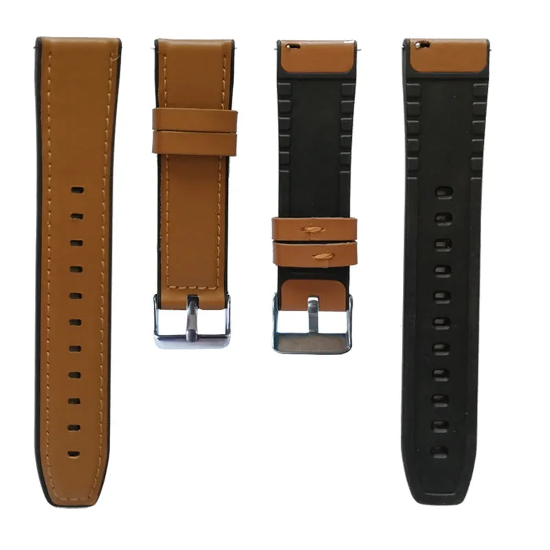 22mm Leather watch band for Huawei GT 2 Samsung Gear-46