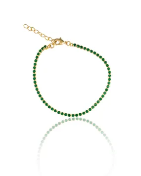 2mm Zirconia Colored Tennis Bracelet, 11 colors (I100)