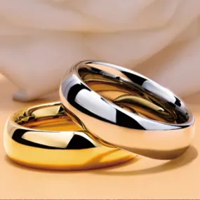 4mm High Quality Stainless Steel Wholesale Simple Ring Fashion Silver Color Ring For Women Men Exclusive Couple Wedding Ring