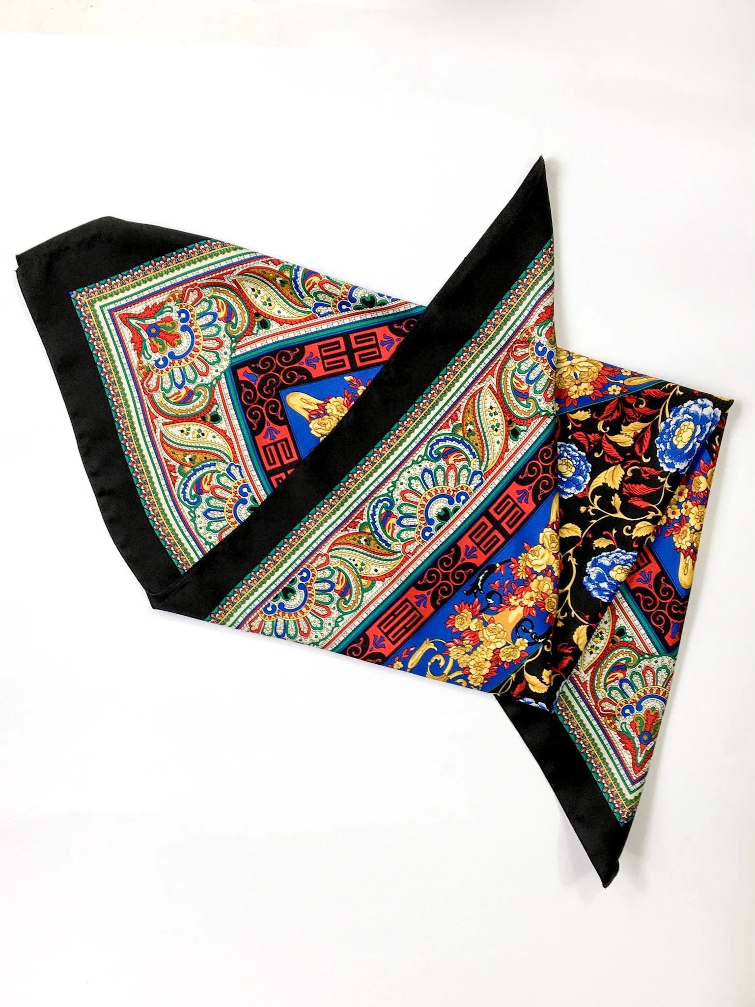 80s vintage large GIL de LOSNE PARIS classic scarf 💌 FREE SHIPPING