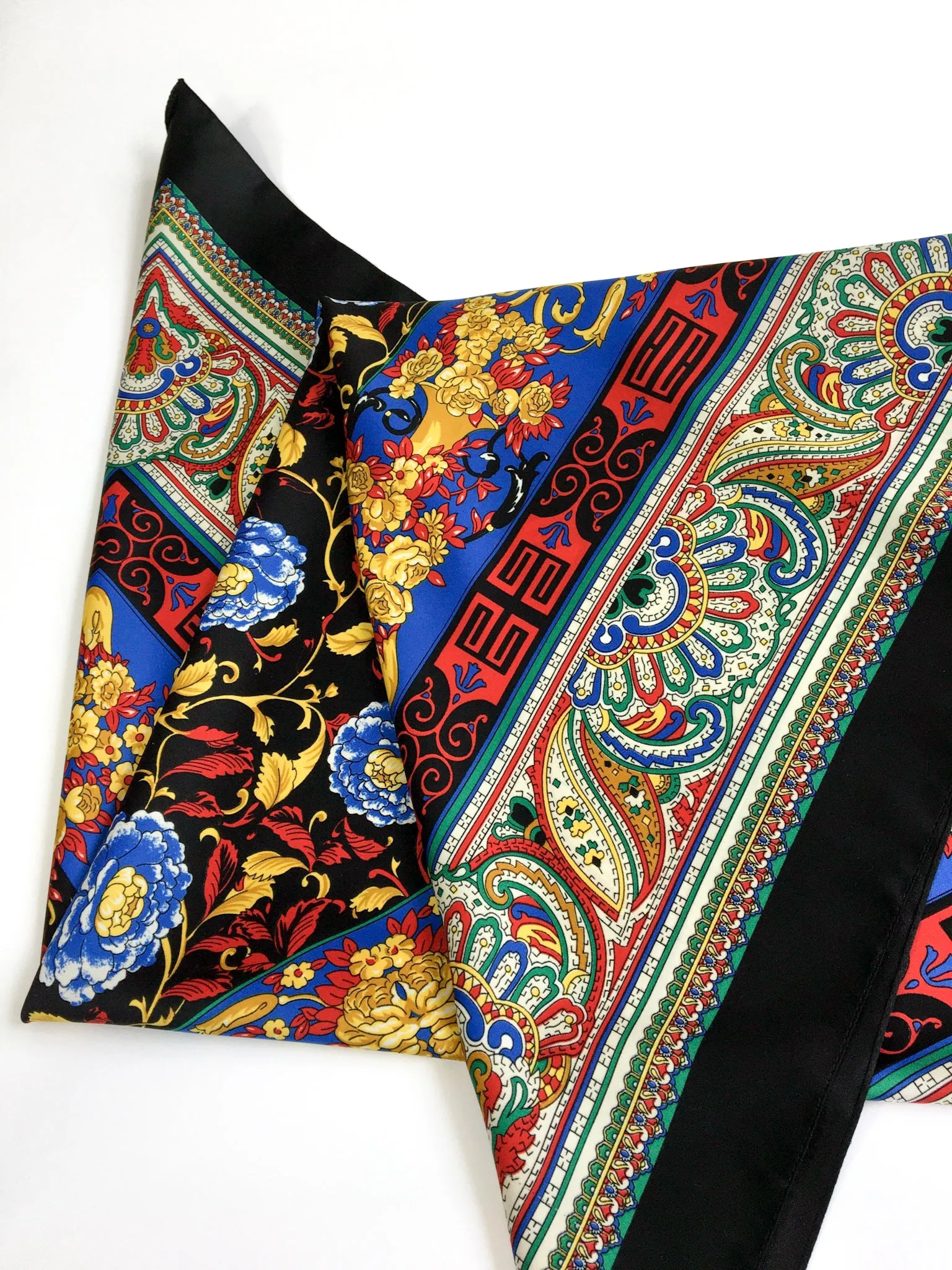 80s vintage large GIL de LOSNE PARIS classic scarf 💌 FREE SHIPPING