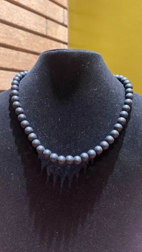 8MM Matte Black Onyx Bead Stretchy Cord Necklace/Bracelet/Anklet