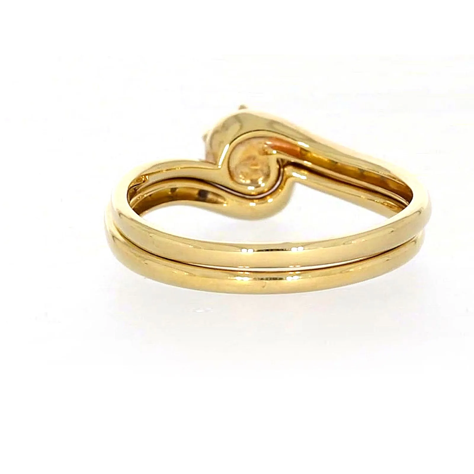 9ct Yellow Gold Round Brilliant Cut with 0.15 CARAT tw of Diamonds Ring