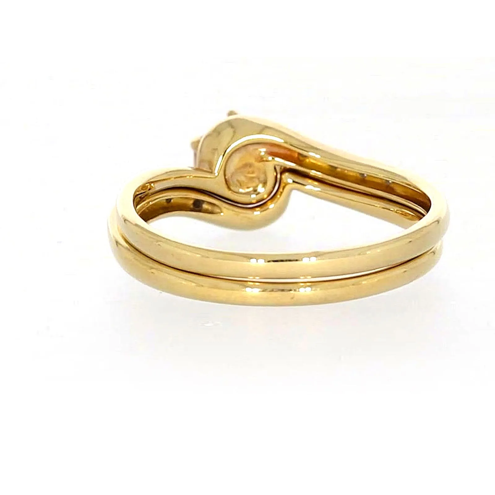 9ct Yellow Gold Round Brilliant Cut with 0.15 CARAT tw of Diamonds Ring