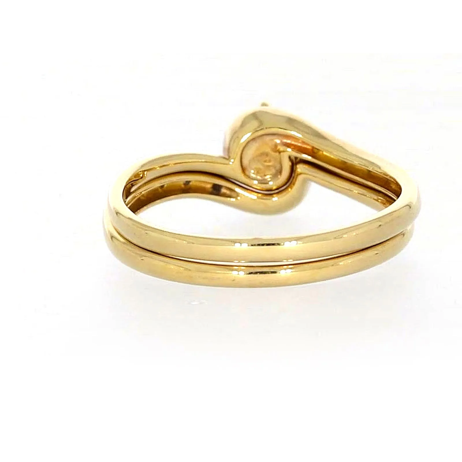 9ct Yellow Gold Round Brilliant Cut with 0.15 CARAT tw of Diamonds Ring