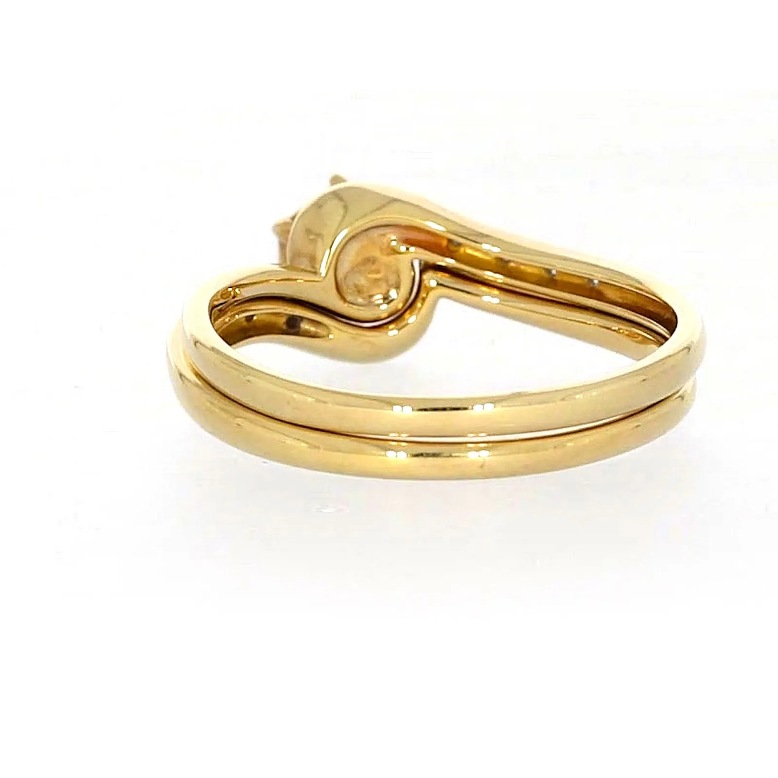 9ct Yellow Gold Round Brilliant Cut with 0.15 CARAT tw of Diamonds Ring
