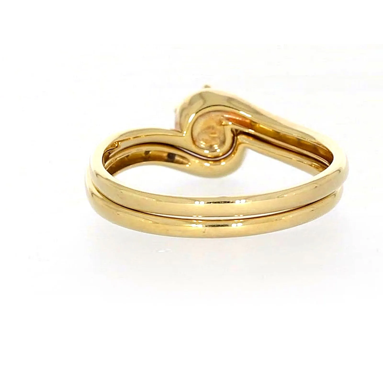 9ct Yellow Gold Round Brilliant Cut with 0.15 CARAT tw of Diamonds Ring