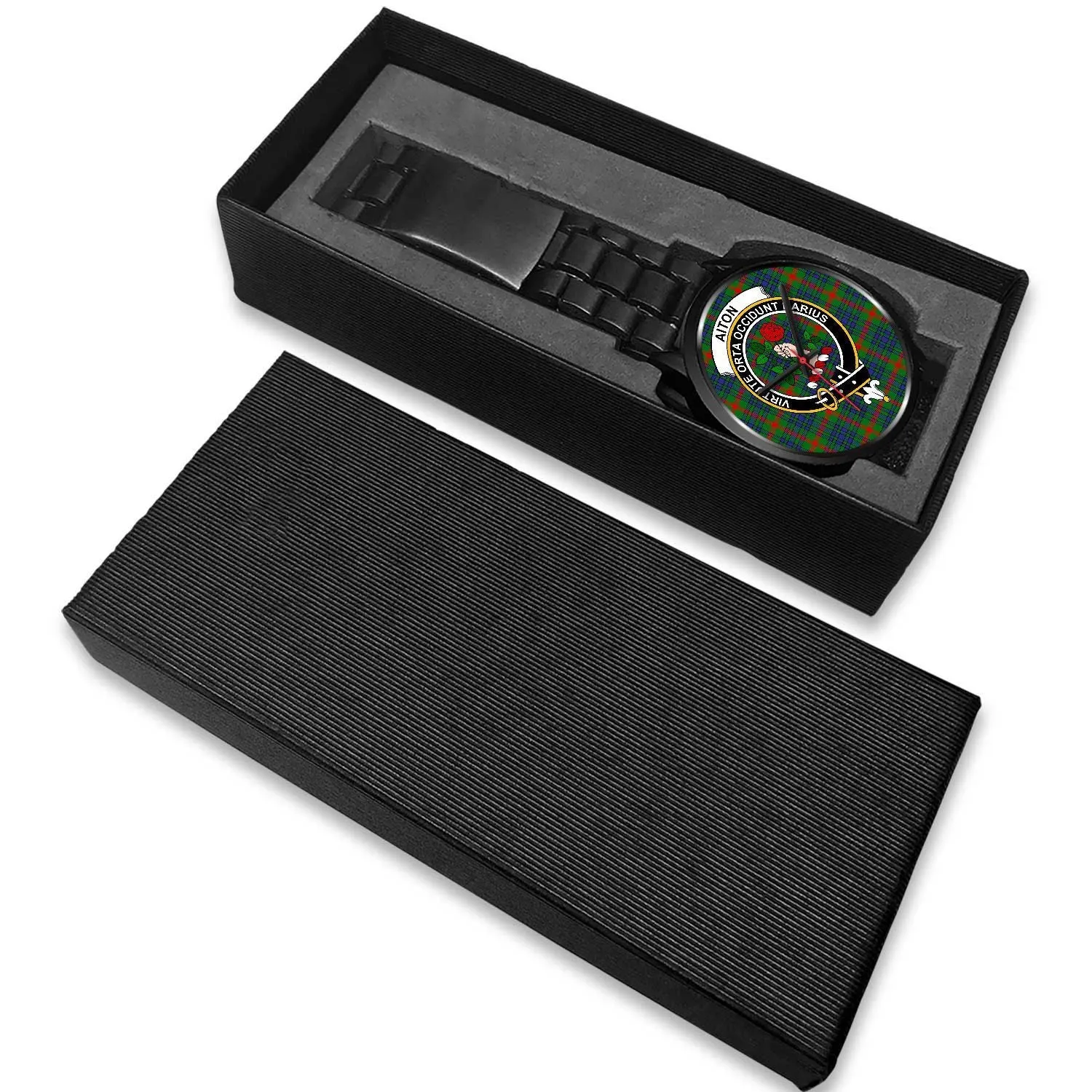 Aiton Clan Badge Tartan Black Watch