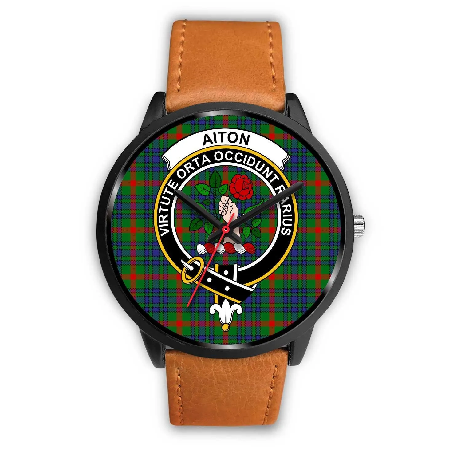 Aiton Clan Badge Tartan Black Watch