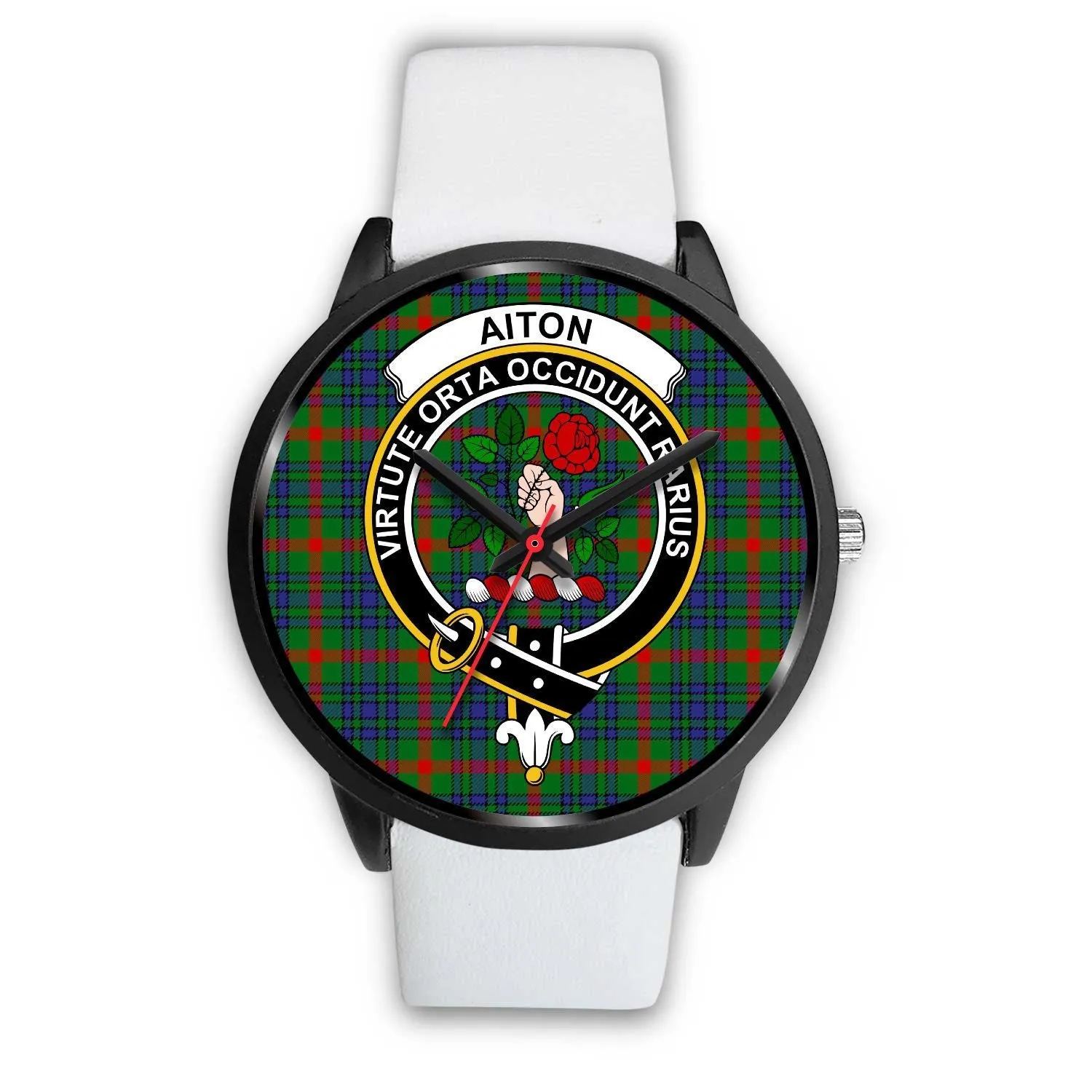 Aiton Clan Badge Tartan Black Watch