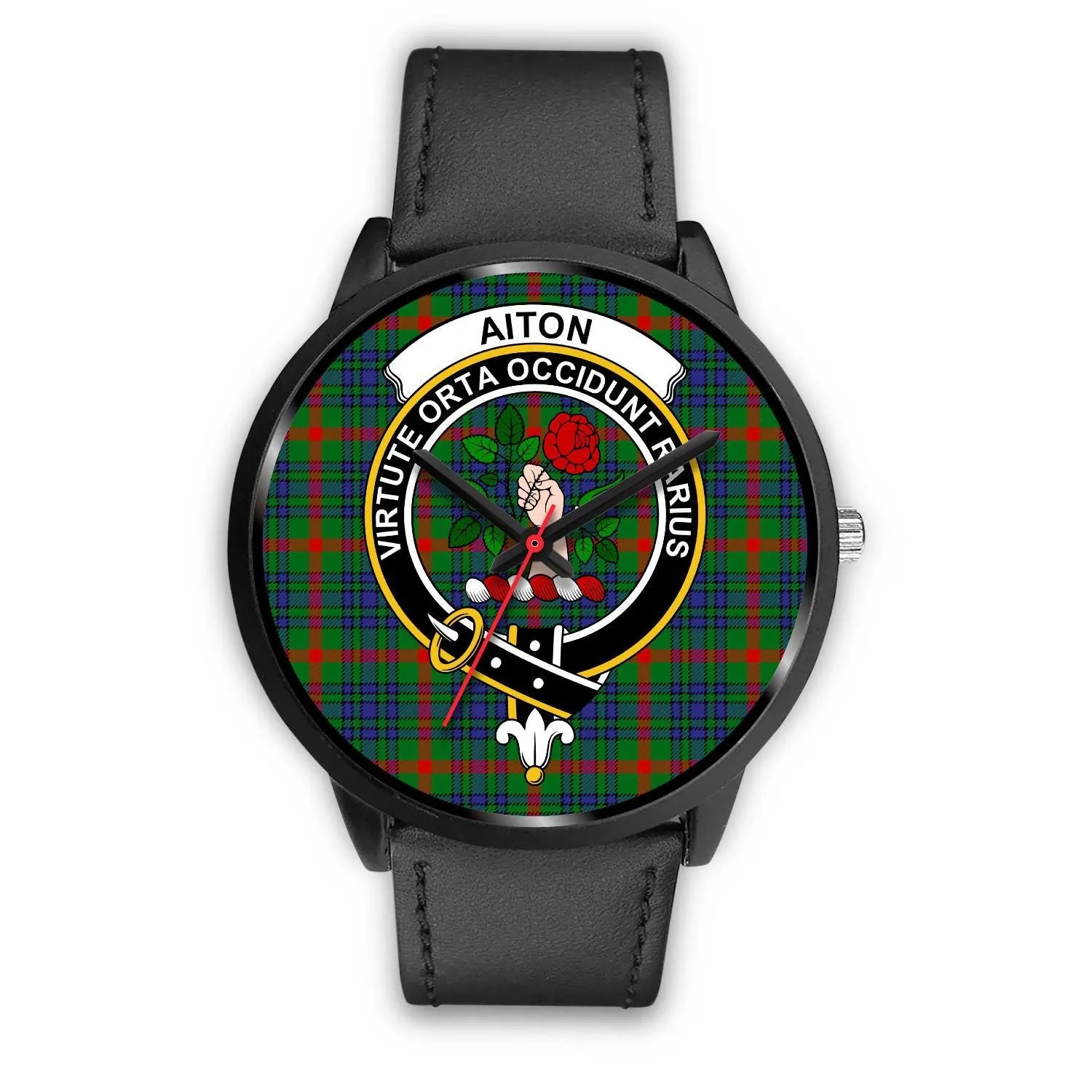 Aiton Clan Badge Tartan Black Watch