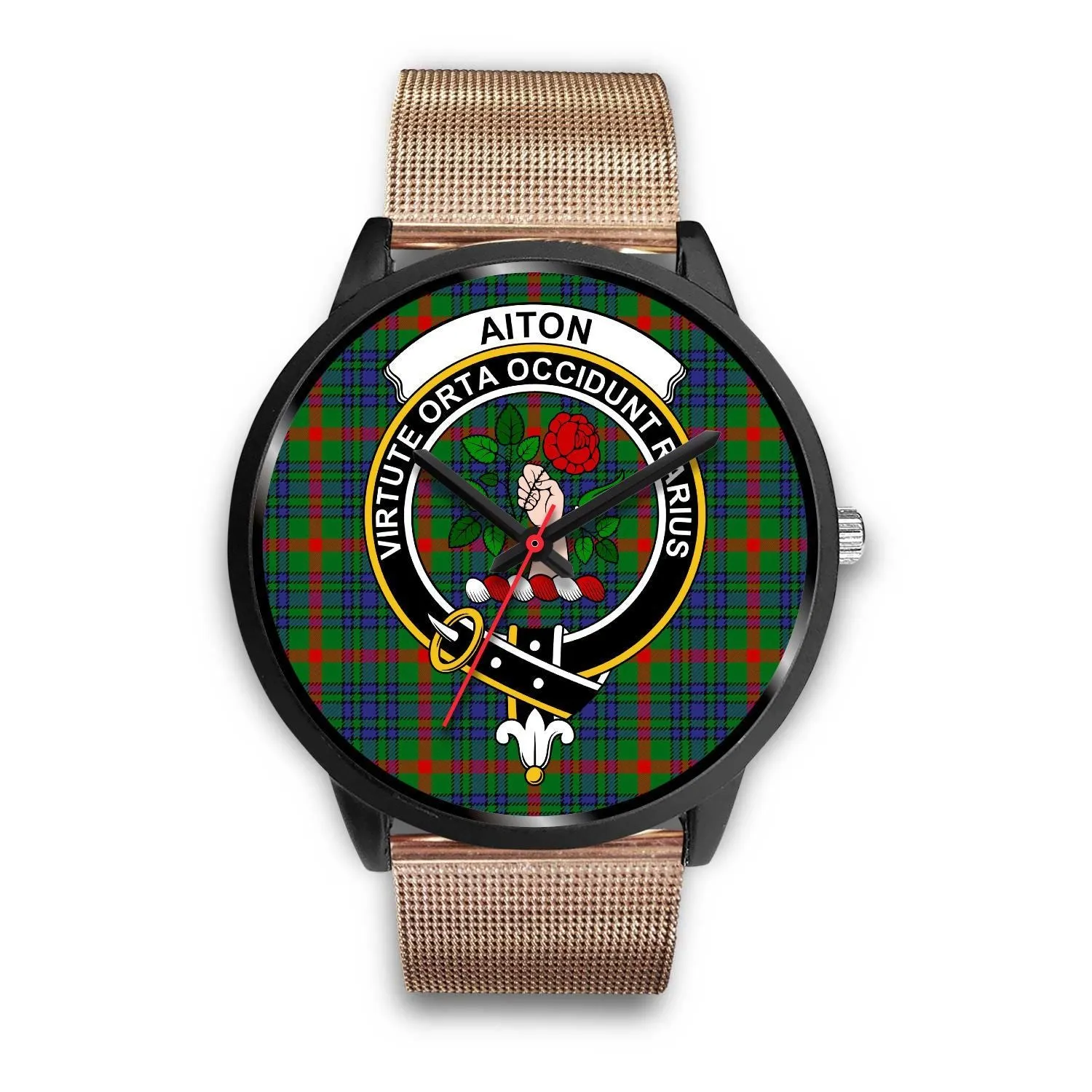 Aiton Clan Badge Tartan Black Watch