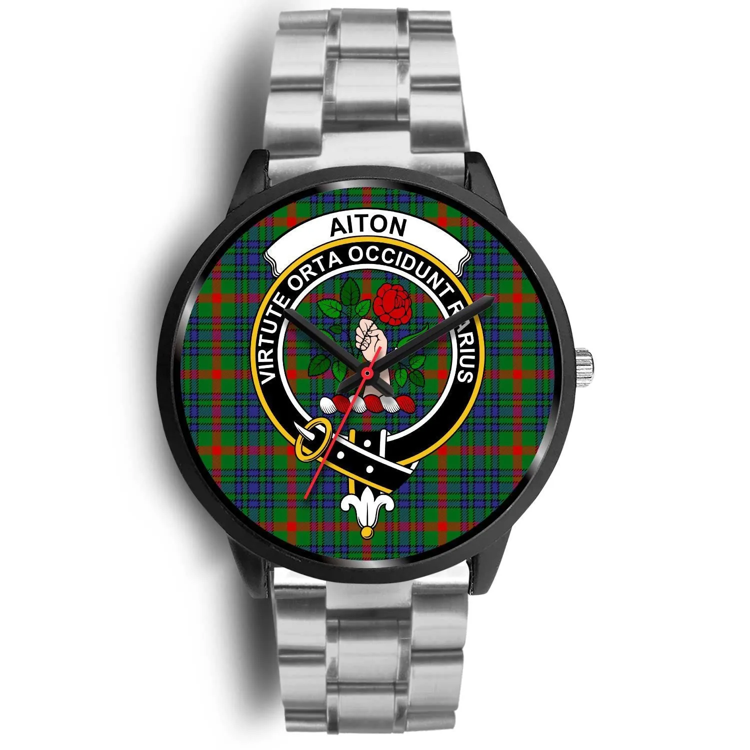 Aiton Clan Badge Tartan Black Watch