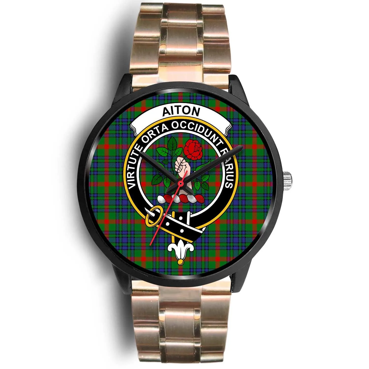 Aiton Clan Badge Tartan Black Watch