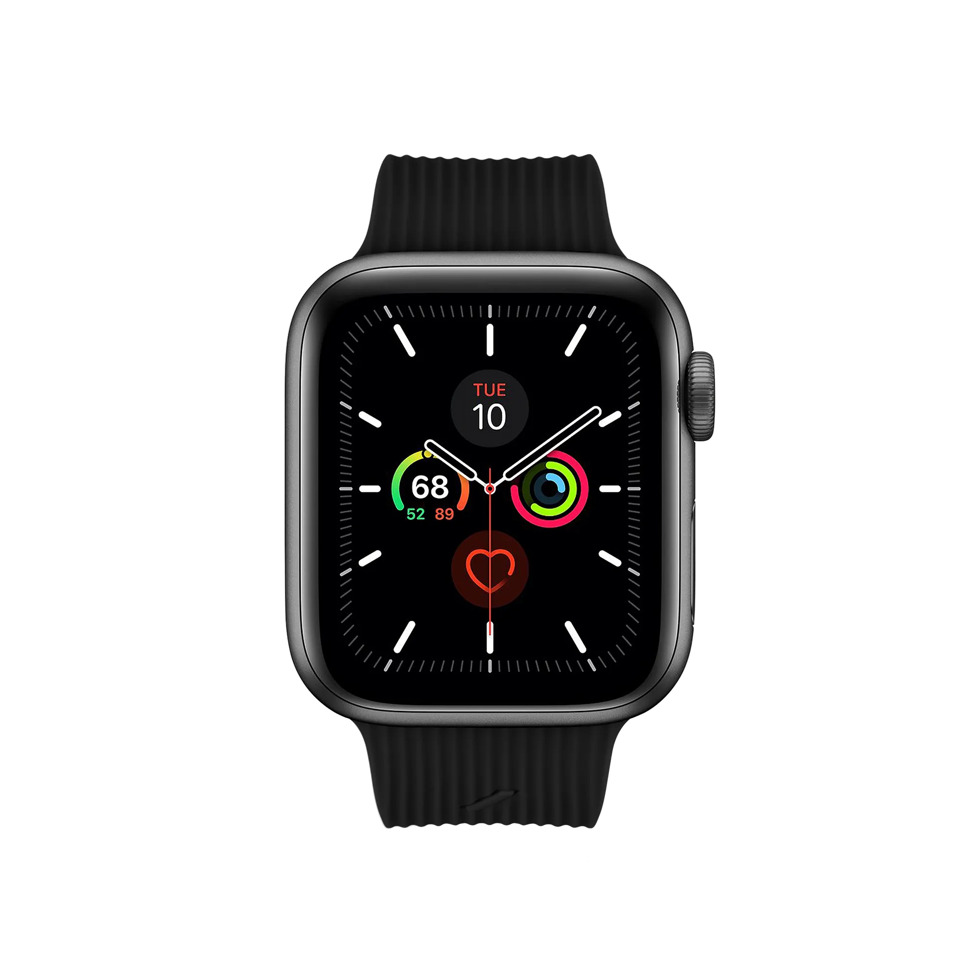 Apple Watch (38/40/SE/41/42mm) Native Union Curve Strap Silikone Rem - Sort