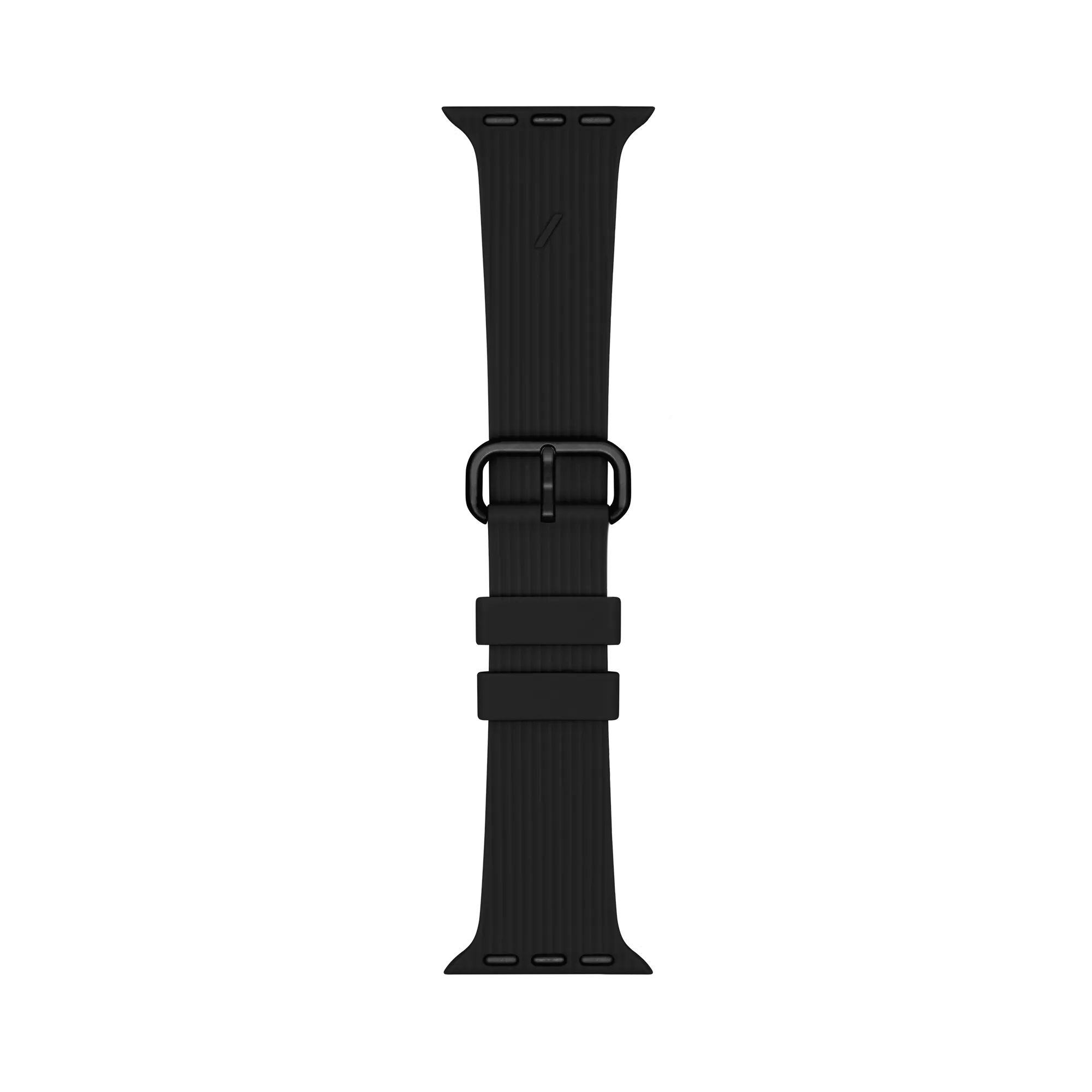 Apple Watch (38/40/SE/41/42mm) Native Union Curve Strap Silikone Rem - Sort