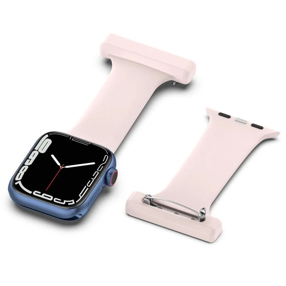Apple Watch (38/40/SE/41/42mm) Sygepleje Silikone Urrem - Pink