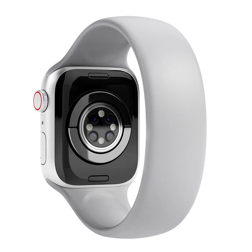 Apple Watch (38/40/SE/41/42mm) Vonmählen Solo Loop Large Silikone Rem - Grå