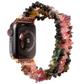 Apple Watch (45mm) natural stones style watch strap - Multicolor