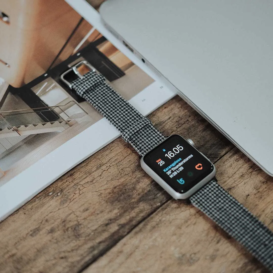 Apple Watch BLACK & WHITE houndstooth