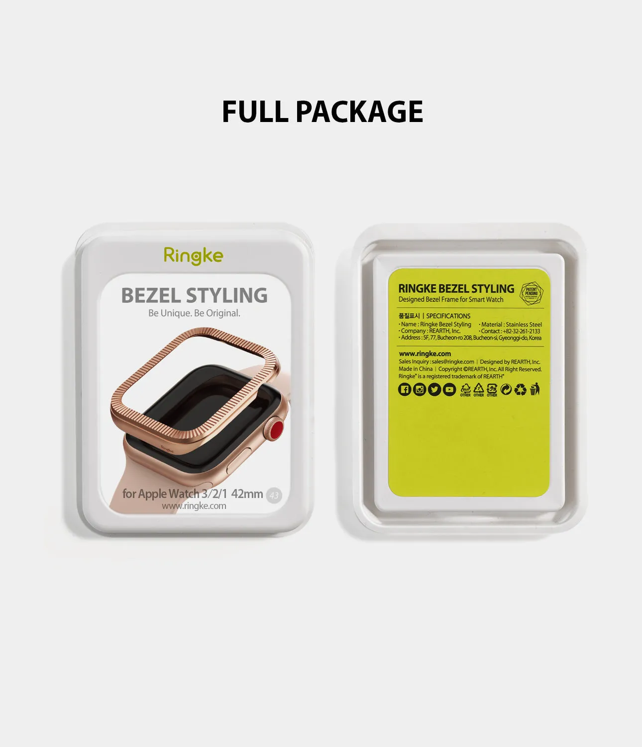 Apple Watch Series 3 / 2 / 1 (42mm) | Premium Bezel Styling Omega