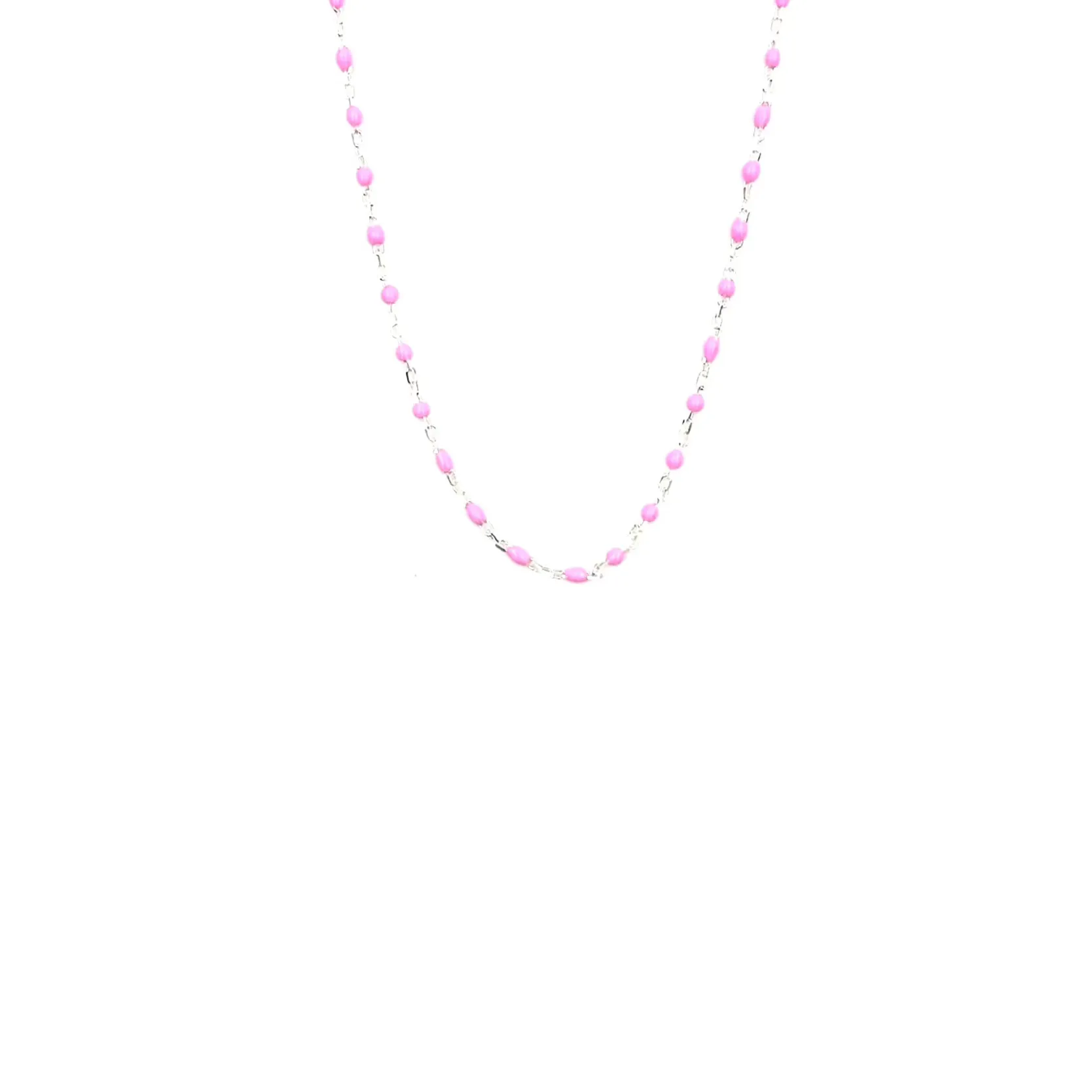 Ashley Gold Sterling Silver Wire Wrapped Attached Enamel Beaded By The Yard Necklace