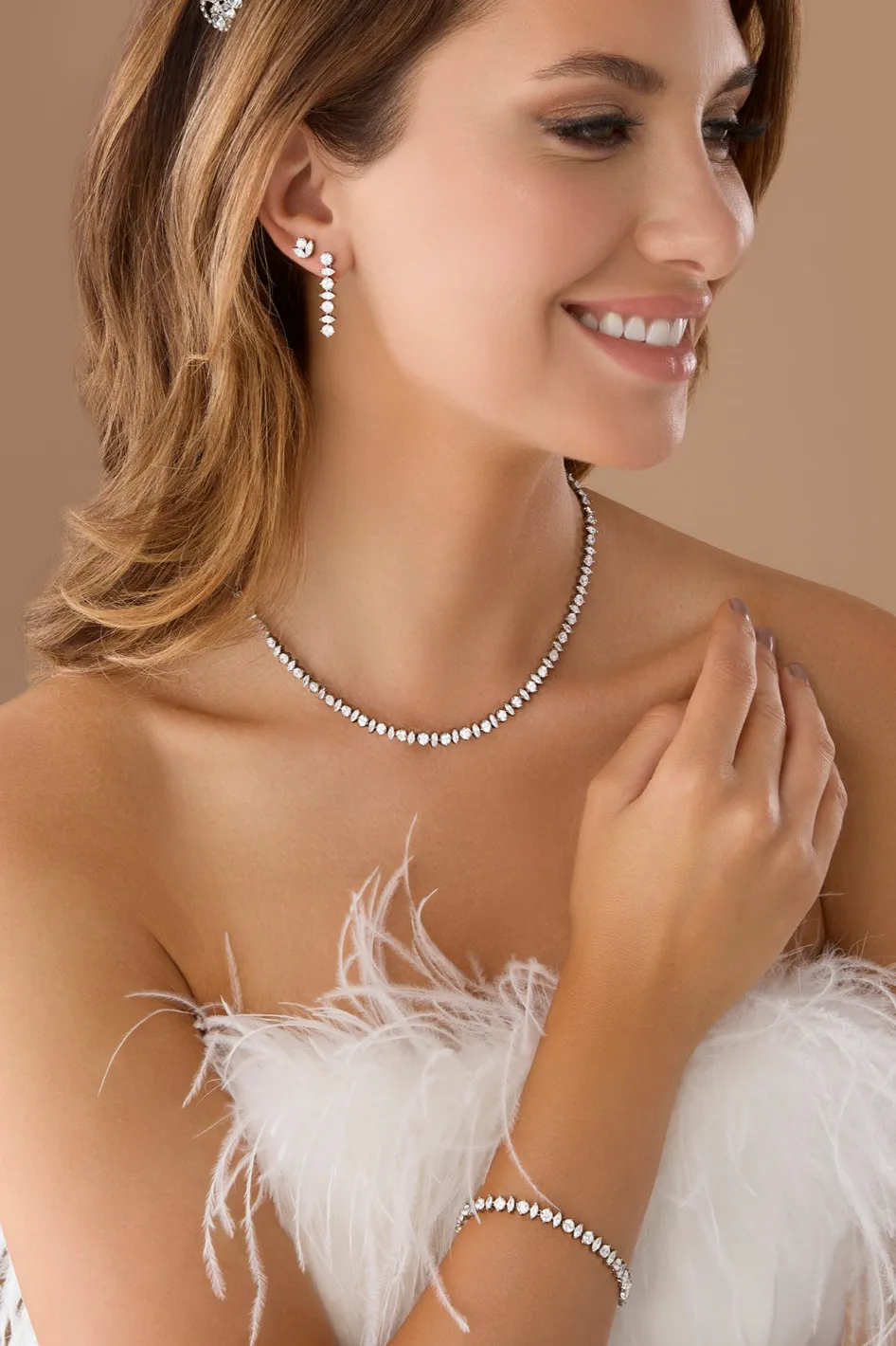 ASTRA Simulated Diamond Jewelry Set