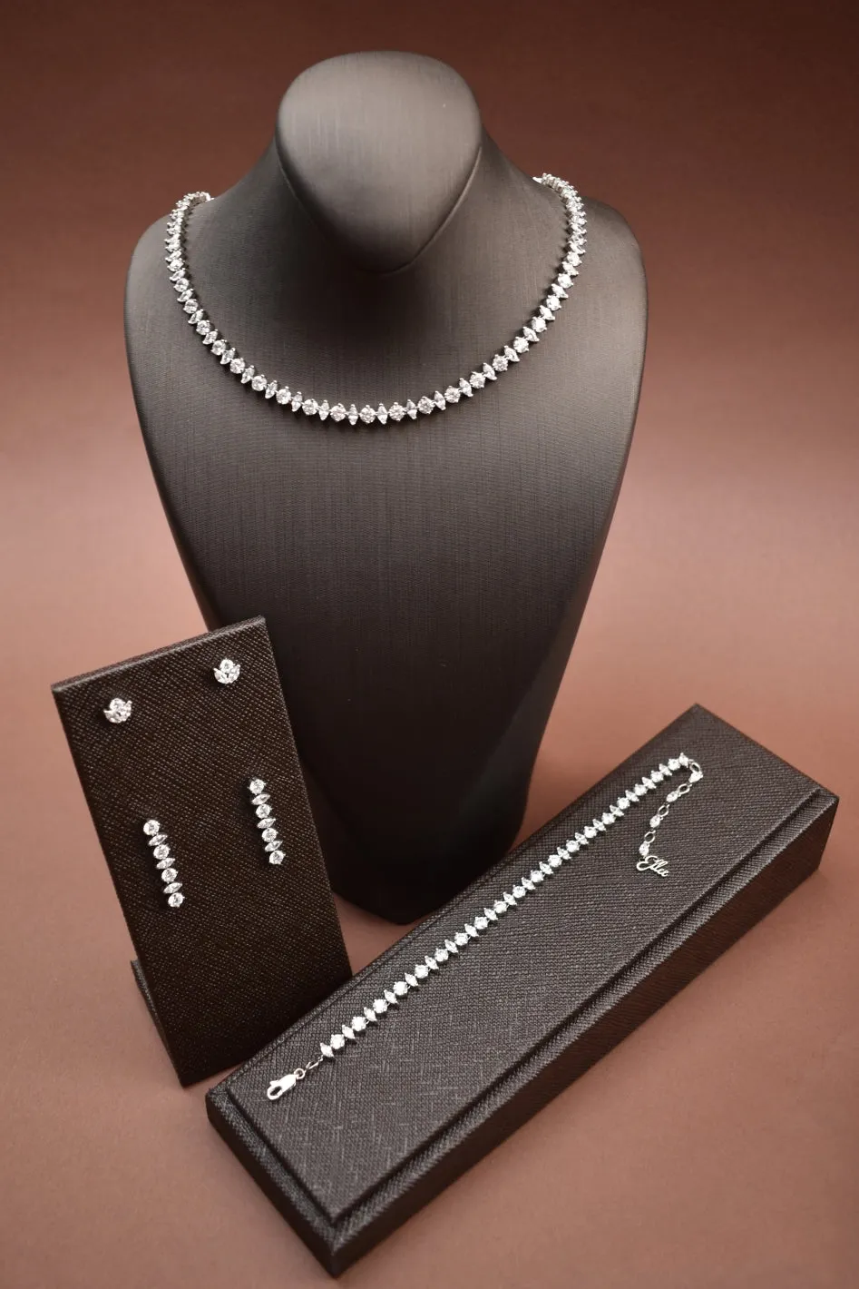 ASTRA Simulated Diamond Jewelry Set