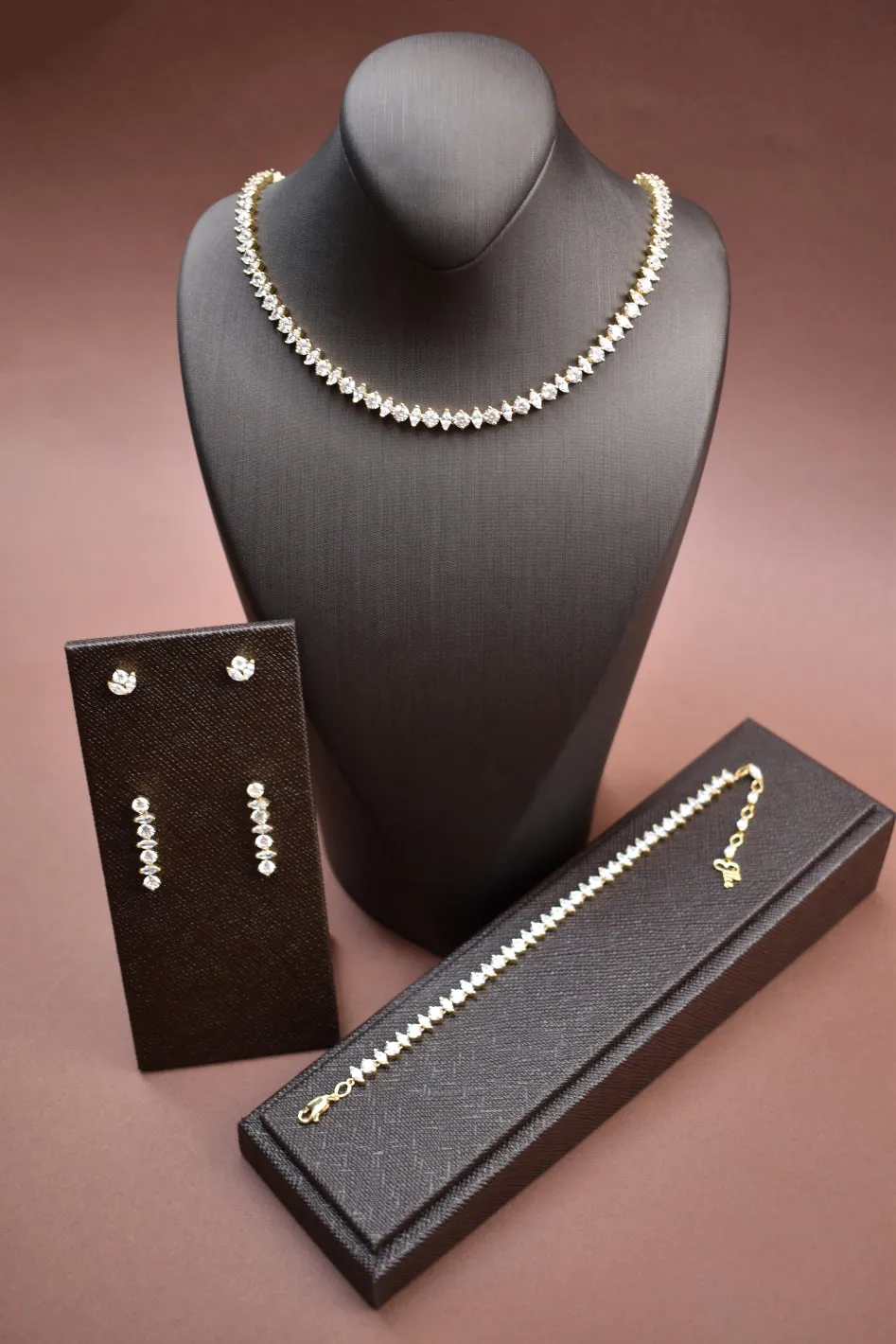 ASTRA Simulated Diamond Jewelry Set
