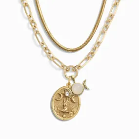 Astrology Goddess Charm Necklace Set