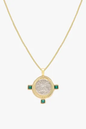 Bali coin necklace gold plated