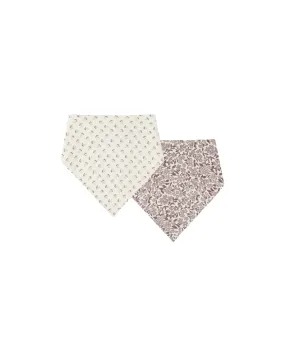 Bandana Scarf - 2 Pack || French Flora/Mauve Ditsy