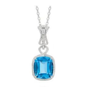 Bauble® Blue Topaz Pendant