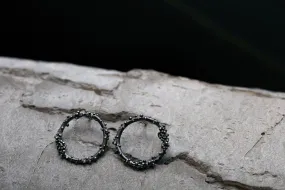 Beaded Black Earrings