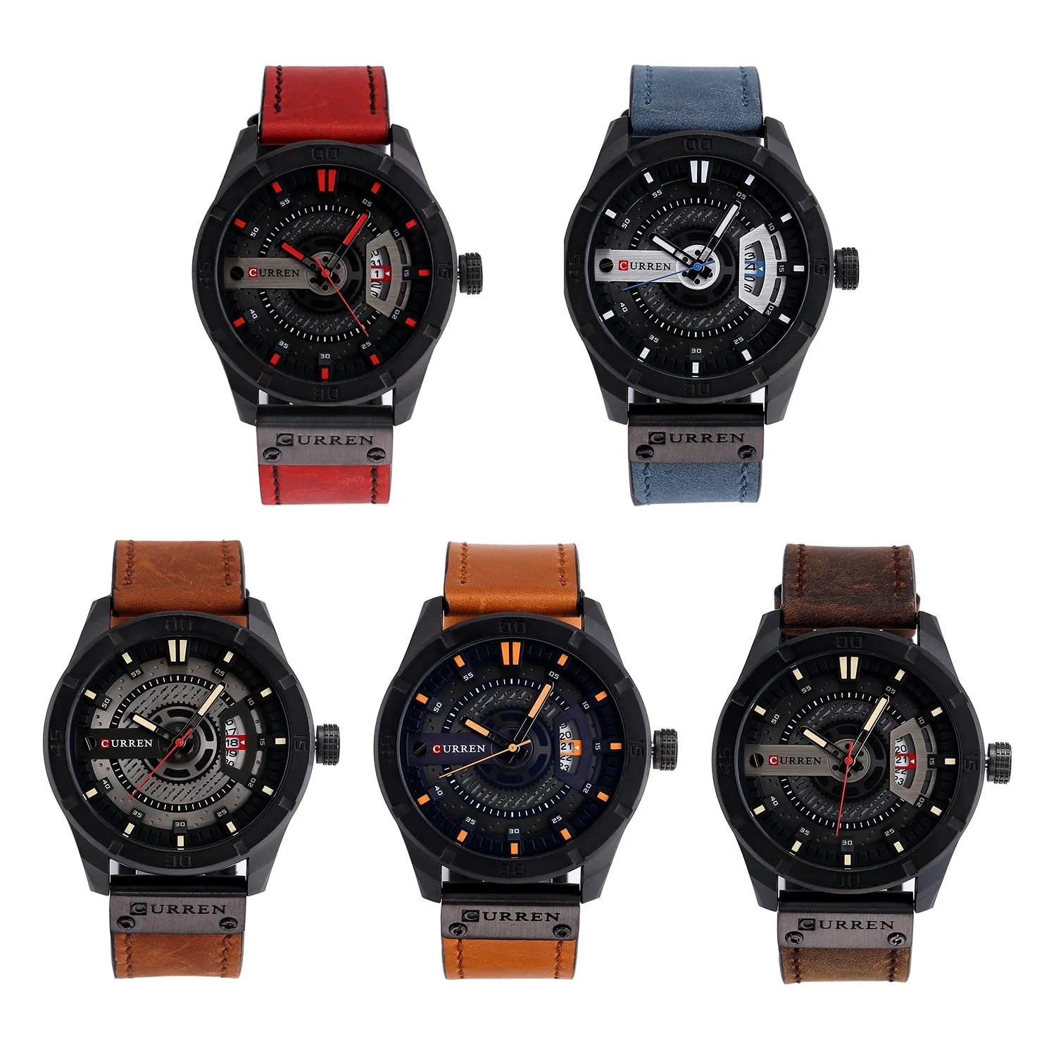 Belt Men's Watch Men's Watch Calendar Watch Business Belt Belt Men's Watch